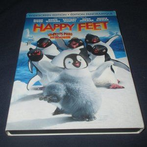 Happy Feet (DVD, 2007, Wide Screen, Canadian) w/ slip cover